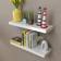 vidaXL Floating White Wall Shelf 60cm 2pcs