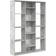 vidaXL Room Divider Concrete Grey Book Shelf 140cm