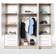 Forte Jupiter Sonoma Oak/White Wardrobe 206.5x200cm