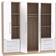 Forte Jupiter Sonoma Oak/White Wardrobe 206.5x200cm