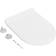 vidaXL Toiletbril Soft-Close Met Quick-Release Ontwerp Wit