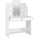 vidaXL With LED Lights High Gloss White Dressing Table 40x96cm