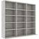 vidaXL CD Cabinet Concrete Grey Bogreol 89.5cm