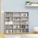 vidaXL CD Cabinet Concrete Grey Bogreol 89.5cm