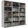 vidaXL CD Cabinet Concrete Grey Bogreol 89.5cm