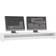 vidaXL Screen Stand White TV Bench 100x13cm