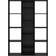 vidaXL Room Divider Black Oak Book Shelf 140cm