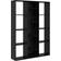 vidaXL Room Divider Black Oak Book Shelf 140cm