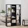 vidaXL Room Divider Black Oak Book Shelf 140cm