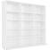 vidaXL CD Cabinet High Gloss White Book Shelf 89.5cm
