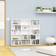 vidaXL CD Cabinet High Gloss White Book Shelf 89.5cm