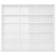 vidaXL CD Cabinet High Gloss White Book Shelf 89.5cm