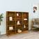 vidaXL CD Cabinet Smoked Oak Book Shelf 89.5cm