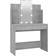 vidaXL With LED Lights Grey Sonoma Dressing Table 40x96cm