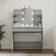 vidaXL With LED Lights Grey Sonoma Dressing Table 40x96cm