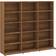 vidaXL CD Cabinet Brown Oak Book Shelf 89.5cm