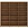 vidaXL CD Cabinet Brown Oak Book Shelf 89.5cm