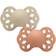 Bibs Infinity Silicone Pacifier Size 2 6-18m 2-pack Vanilla/Peach