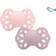 Bibs Infinity Silicone Pacifier Size 2 6-18m 2-pack Blossom/Dusky Lilac