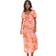New Look Petite Floral Milkmaid Midi Dress - Pink