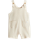 H&M Waffled Dungaree Shorts - Light Beige (1285725001)