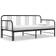 vidaXL Metal Black Sofa 206cm 3 Seater