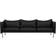 Fogia Tiki Vintage Black Soffa 236cm 3-sits