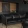 Fogia Tiki Vintage Black Soffa 236cm 3-sits