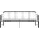 vidaXL Metal Grey Soffa 206cm 3-sits