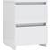 vidaXL 800526 White High Gloss Bedside Table 30x30cm 2pcs