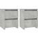 vidaXL 800522 Concrete Grey Bedside Table 30x30cm 2pcs