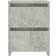 vidaXL 800522 Concrete Grey Bedside Table 30x30cm 2pcs