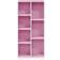 Furinno Luder 7 White/Pink Book Shelf 105.9cm