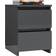 vidaXL 800530 High Gloss Grey Bedside Table 30x30cm 2pcs