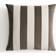 H&M Striped velvet Cushion Cover White, Green (50x50cm)
