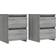 vidaXL 815330 Grey Sonoma Nachttisch 30x30cm 2Stk.