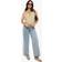 boohoo Womens Maternity Over The Bump Wide Leg Jeans Blue