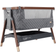 Tutti Bambini CoZee Luxe Bedside Crib Walnut/Slate 21.3x36.2"