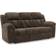 Signature Design by Ashley Frohn Reclining Chocolate Sofa 91" 3 Seater