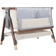 Tutti Bambini CoZee Luxe Bedside Crib Walnut/Cream 21.3x36.2"