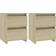 vidaXL 800520 Sonoma Oak Bedside Table 30x30cm 2pcs