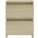 vidaXL 800520 Sonoma Oak Bedside Table 30x30cm 2pcs