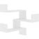 vidaXL 807223 White Wall Shelf 40cm
