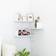 vidaXL 807223 White Wall Shelf 40cm