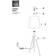 Aneta Fussili Grey Bordlampe 53cm