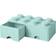 Room Copenhagen Lego Storage Brick with Drawer 8 Stud Aqua Blue