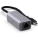 Unisynk USB C - RJ45 Network Adapter M-F Grey 0.1m