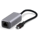 Unisynk USB C - RJ45 Network Adapter M-F Grey 0.1m