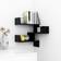 vidaXL 807225 Black Wall Shelf 40cm