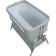 Kinder Valley Snoozie Bedside Crib Antarctica Grey 22.2x39"